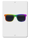 Pride Rainbow Glasses Aluminum 8 x 12&#x22; Sign by TooLoud-TooLoud-White-Davson Sales