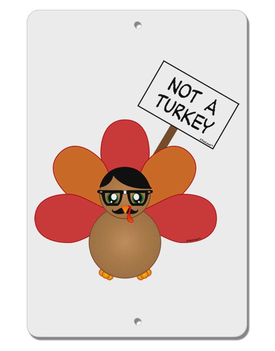 Thanksgiving Turkey in Disguise Aluminum 8 x 12&#x22; Sign by TooLoud-TooLoud-White-Davson Sales