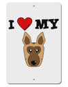 I Heart My - Cute German Shepherd Dog Aluminum 8 x 12&#x22; Sign by TooLoud-TooLoud-White-Davson Sales