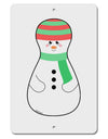 Cute Snowman Matryoshka Nesting Doll - Christmas Aluminum 8 x 12&#x22; Sign-TooLoud-White-Davson Sales