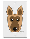 Cute German Shepherd Dog Aluminum 8 x 12&#x22; Sign by TooLoud-TooLoud-White-Davson Sales