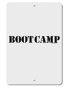 Bootcamp Military Text Aluminum 8 x 12&#x22; Sign-TooLoud-White-Davson Sales