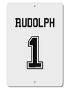 Reindeer Jersey - Rudolph 1 Aluminum 8 x 12&#x22; Sign-TooLoud-White-Davson Sales