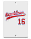Republican Jersey 16 Aluminum 8 x 12&#x22; Sign-TooLoud-White-Davson Sales