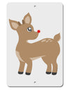 Cute Little Rudolph the Reindeer - Christmas Aluminum 8 x 12&#x22; Sign by TooLoud-TooLoud-White-Davson Sales