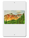 Colorado Forrest Watercolor Aluminum 8 x 12&#x22; Sign-TooLoud-White-Davson Sales