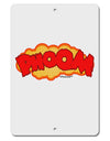 Onomatopoeia PHOOM Aluminum 8 x 12&#x22; Sign-TooLoud-White-Davson Sales