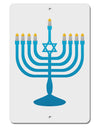 Hanukkah Menorah Aluminum 8 x 12&#x22; Sign-TooLoud-White-Davson Sales