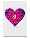 Water Droplet Heart Magenta Aluminum 8 x 12&#x22; Sign by TooLoud-TooLoud-White-Davson Sales