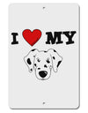 I Heart My - Cute Dalmatian Dog Aluminum 8 x 12&#x22; Sign by TooLoud-TooLoud-White-Davson Sales