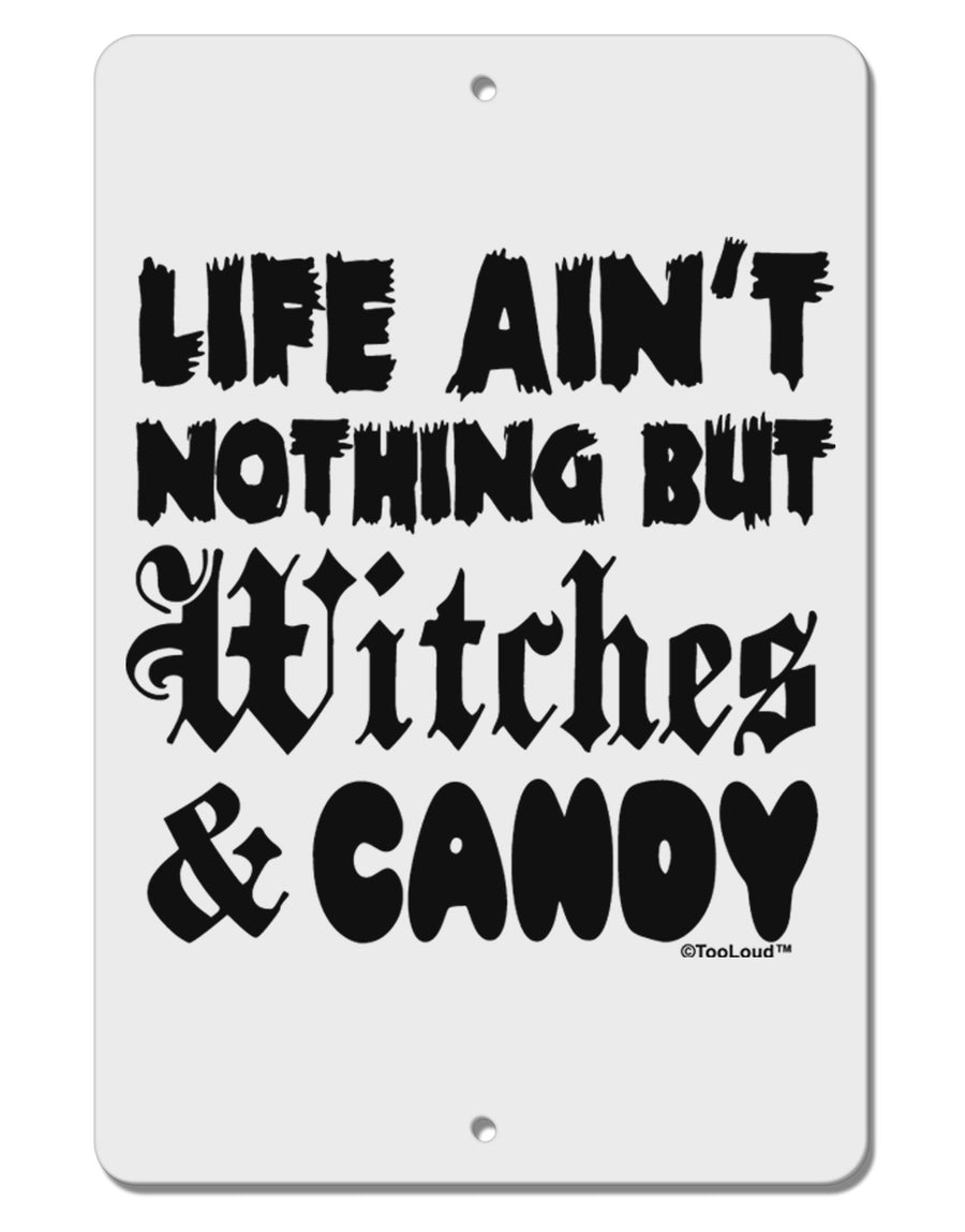 Witches and Candy Aluminum 8 x 12&#x22; Sign-TooLoud-White-Davson Sales