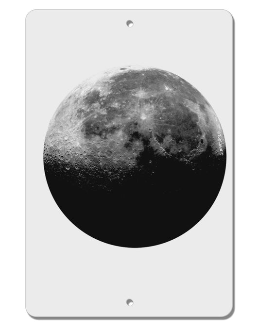 Moon of Earth Aluminum 8 x 12&#x22; Sign-TooLoud-White-Davson Sales