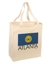 Atlanta Georgia Flag Text Large Grocery Tote Bag by TooLoud-Grocery Tote-TooLoud-Natural-Large-Davson Sales