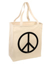 Peace Sign Symbol Large Grocery Tote Bag-Grocery Tote-TooLoud-Natural-Large-Davson Sales