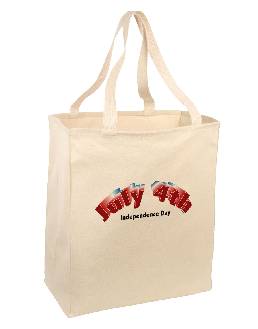 July 4th Zoom Large Grocery Tote Bag-Grocery Tote-TooLoud-Natural-Large-Davson Sales