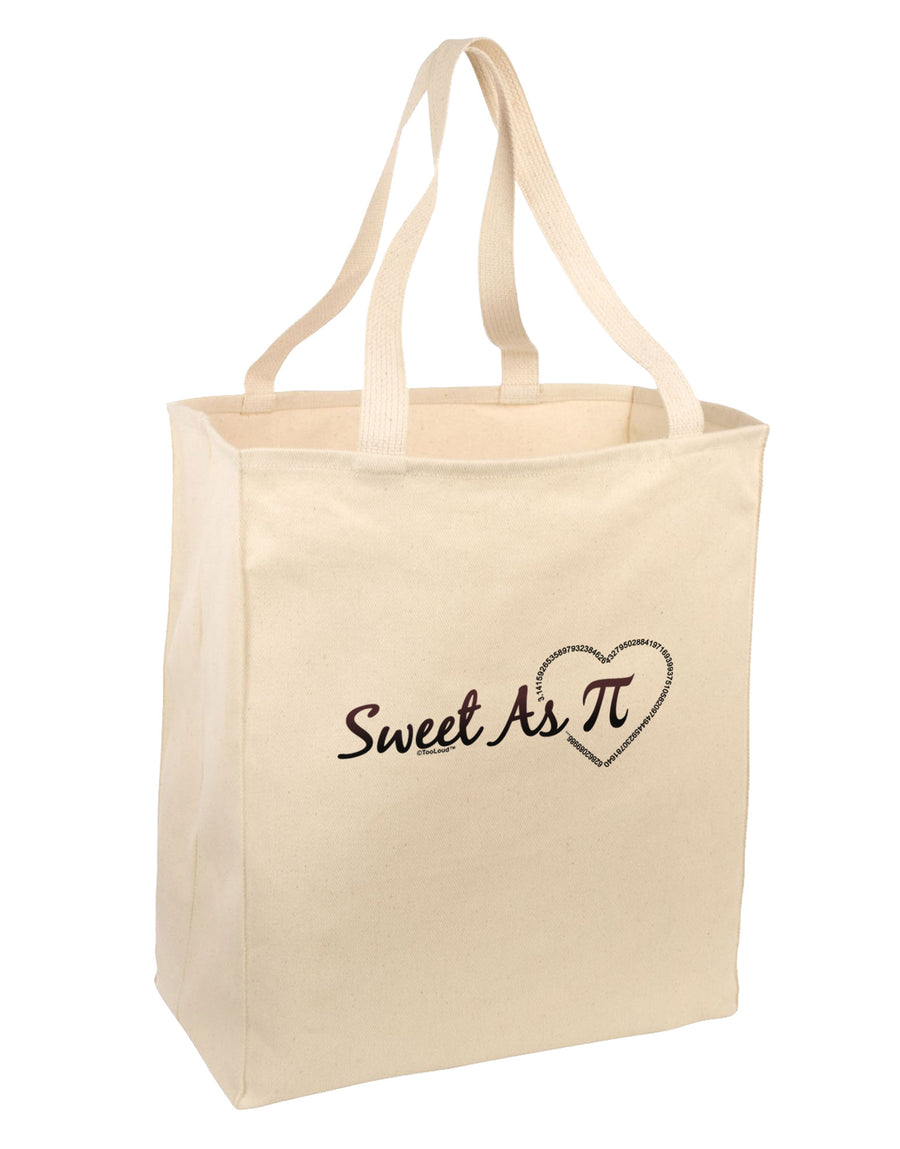 Sweet As Pi Large Grocery Tote Bag-Grocery Tote-TooLoud-Natural-Large-Davson Sales