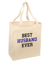 Best Husband Ever Large Grocery Tote Bag-Grocery Tote-TooLoud-Natural-Large-Davson Sales