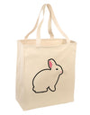 Cute Bunny Rabbit Easter Large Grocery Tote Bag-Grocery Tote-TooLoud-Natural-Large-Davson Sales