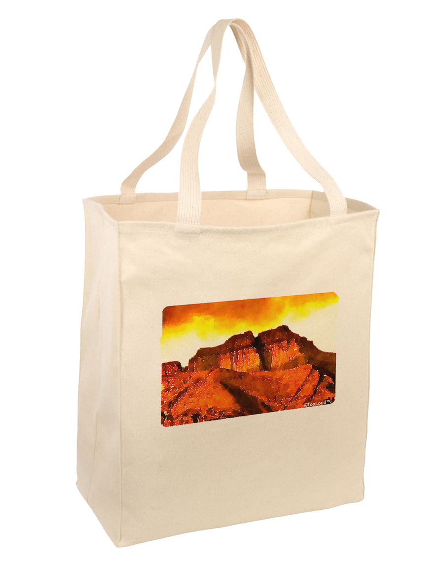 San Juan Mountain Range CO Large Grocery Tote Bag-Grocery Tote-TooLoud-Natural-Large-Davson Sales