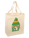 Matching Christmas Design - Elf Family - Little Elf Large Grocery Tote Bag by TooLoud-Grocery Tote-TooLoud-Natural-Large-Davson Sales