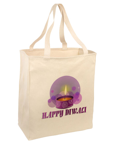 Happy Diwali Purple Candle 15&#x22; Dark Laptop / Tablet Case Bag by TooLoud-Laptop / Tablet Case Bag-TooLoud-Natural-large-Davson Sales