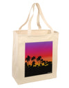 Palm Trees and Sunset Design Large Grocery Tote Bag by TooLoud-Grocery Tote-TooLoud-Natural-Large-Davson Sales