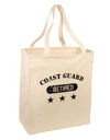 Retired Coast Guard Large Grocery Tote Bag by TooLoud-Grocery Tote-TooLoud-Natural-Large-Davson Sales