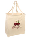 Cherry Pi Large Grocery Tote Bag-Grocery Tote-TooLoud-Natural-Large-Davson Sales