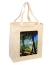 TooLoud Tropical Skyline Large Grocery Tote Bag-Grocery Tote-TooLoud-Natural-Large-Davson Sales