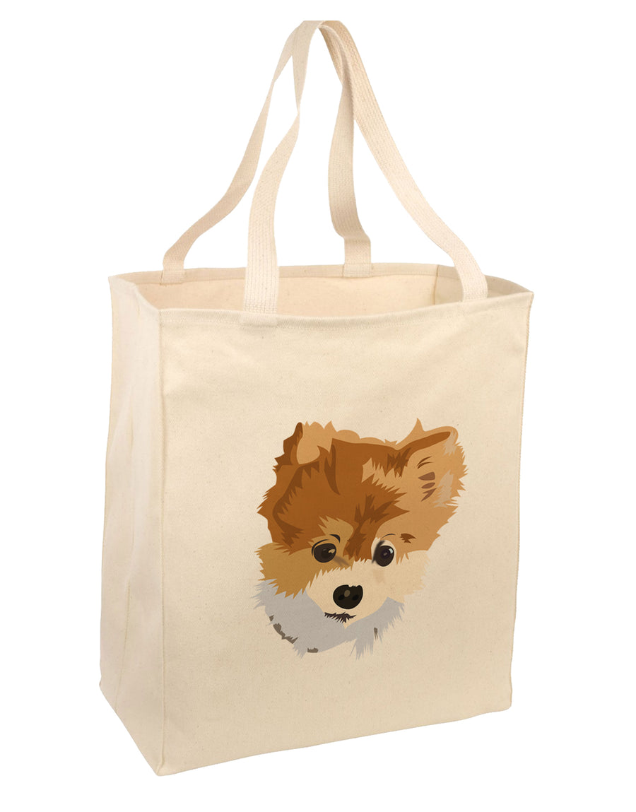 Custom Pet Art Large Grocery Tote Bag-Natural by TooLoud