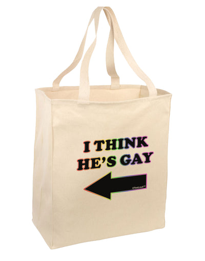 I Think He's Gay Left 15&#x22; Dark Laptop / Tablet Case Bag by TooLoud-Laptop / Tablet Case Bag-TooLoud-Natural-large-Davson Sales