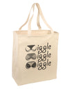 Wiggle Wiggle Wiggle - Twerk Large Grocery Tote Bag-Grocery Tote-TooLoud-Natural-Large-Davson Sales