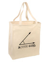 Acute Girl Large Grocery Tote Bag-Grocery Tote-TooLoud-Natural-Large-Davson Sales