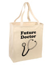 Future Doctor Distressed Large Grocery Tote Bag-Grocery Tote-TooLoud-Natural-Large-Davson Sales