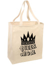 Queen Mom Large Grocery Tote Bag-Grocery Tote-TooLoud-Natural-Large-Davson Sales