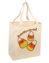 Japanese Kawaii Candy Corn Halloween Large Grocery Tote Bag-Grocery Tote-TooLoud-Natural-Large-Davson Sales