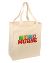 Nicu Nurse Large Grocery Tote Bag-Grocery Tote-TooLoud-Natural-Large-Davson Sales