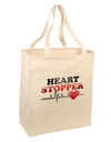 Heart Stopper Large Grocery Tote Bag-Grocery Tote-TooLoud-Natural-Large-Davson Sales