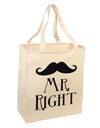 Mr Right Large Grocery Tote Bag-Grocery Tote-TooLoud-Natural-Large-Davson Sales