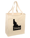 Idaho - United States Shape Large Grocery Tote Bag-Grocery Tote-TooLoud-Natural-Large-Davson Sales