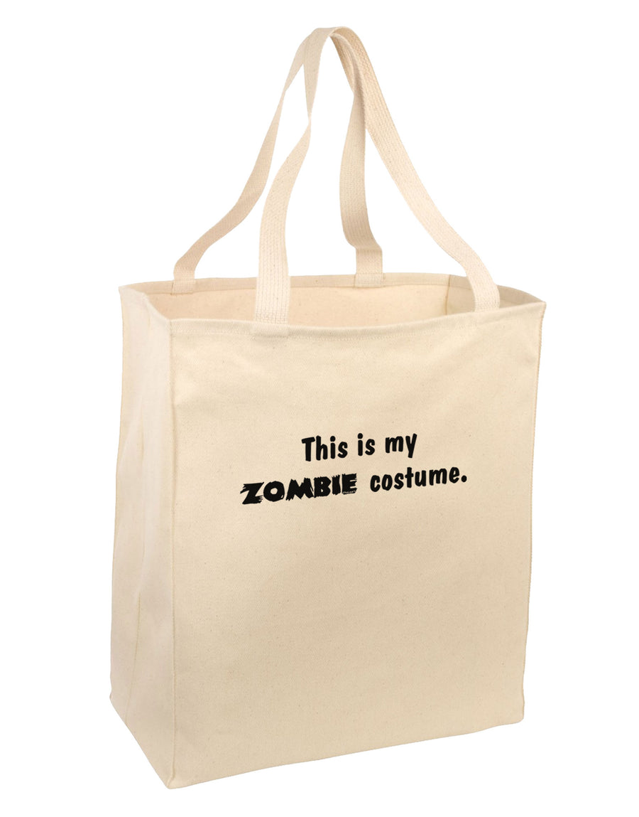 This Is My Zombie Costume - Halloween Large Grocery Tote Bag-Grocery Tote-TooLoud-Natural-Large-Davson Sales