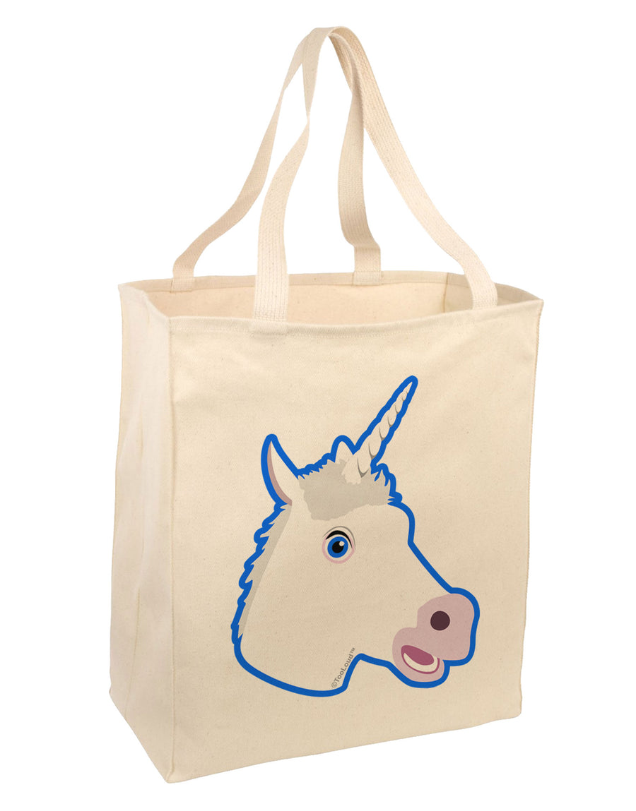 Fanciful Unicorn Large Grocery Tote Bag-Grocery Tote-TooLoud-Natural-Large-Davson Sales