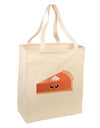 Cute Pumpkin Pie Thanksgiving Large Grocery Tote Bag-Grocery Tote-TooLoud-Natural-Large-Davson Sales