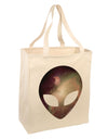 Extraterrestrial Face - Space #2 Large Grocery Tote Bag by TooLoud-Grocery Tote-TooLoud-Natural-Large-Davson Sales