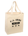 Retired Army Large Grocery Tote Bag by TooLoud-Grocery Tote-TooLoud-Natural-Large-Davson Sales