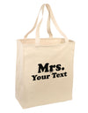 Personalized Mrs Classy Large Grocery Tote Bag by TooLoud-Grocery Tote-TooLoud-Natural-Large-Davson Sales