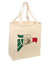Hecho en Mexico Eagle Symbol - Mexican Flag Large Grocery Tote Bag by TooLoud-Grocery Tote-TooLoud-Natural-Large-Davson Sales
