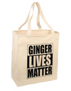 Ginger Lives Matter Large Grocery Tote Bag-Natural by TooLoud-Grocery Tote-TooLoud-Natural-Large-Davson Sales
