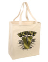 Victory V Large Grocery Tote Bag-Grocery Tote-TooLoud-Natural-Large-Davson Sales