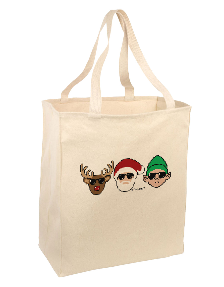 The X-mas Squad Large Grocery Tote Bag-Grocery Tote-TooLoud-Natural-Large-Davson Sales